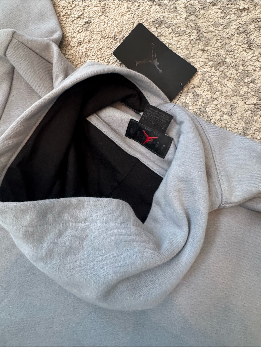 Nike Jordan Boys Medium Gray Pullover Hoodie NWT - Picture 6 of 6